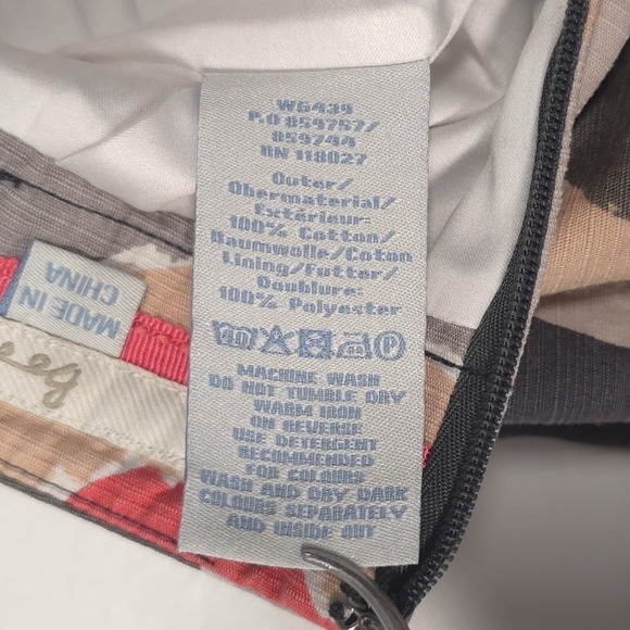 Boden Pencil Skirt US 6R Women's Floral Lined 100% Cotton W6439 - Picture 11 of 12